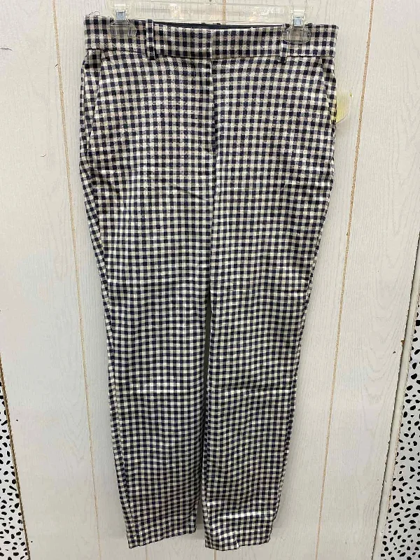 H&M Blue Womens Size 6/8 Pants Comfy Zip-Up Pants