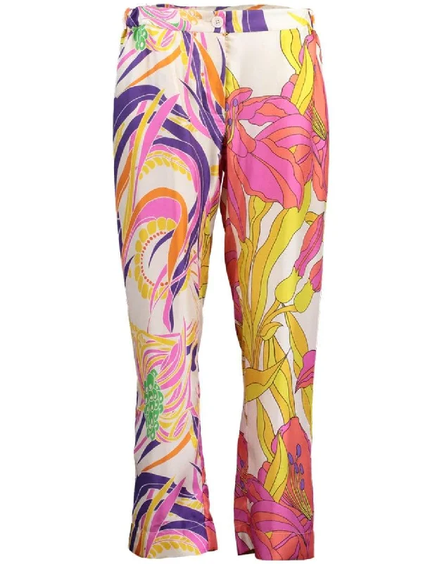Mix Corail Chic Lucky Printed Crop Pant Casual Skinny Fit Pants
