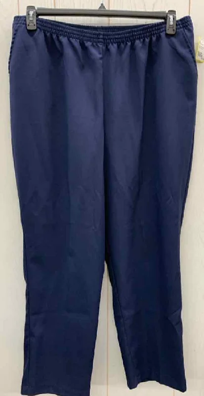 Blair Blue Womens Size 22W Pants Fashionable Button-Up Pants