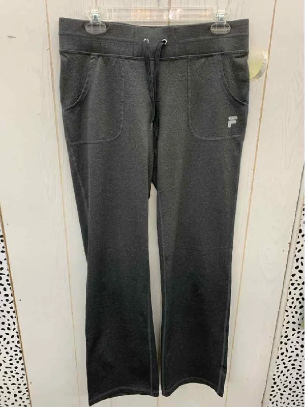 FILA Gray Womens Size M Pants Casual Sweatpants Style