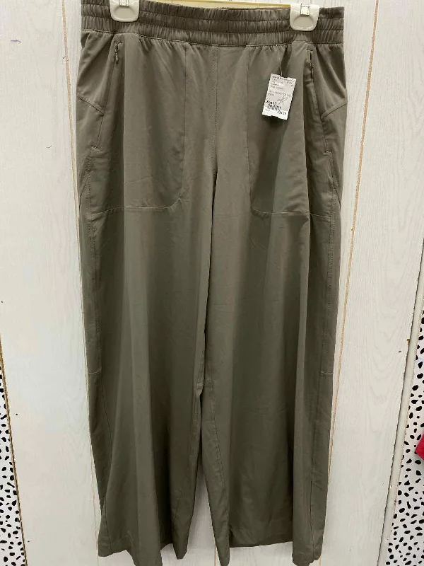 Lululemon Taupe Womens Size 10 Pants Trendy Wide-Legged Trousers