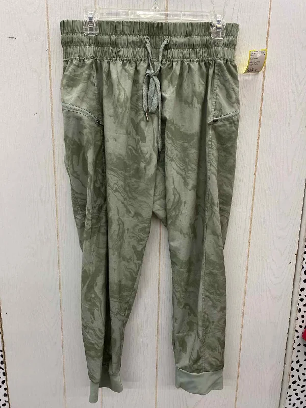 Olive Womens Size M Pants Relaxed Linen Pants