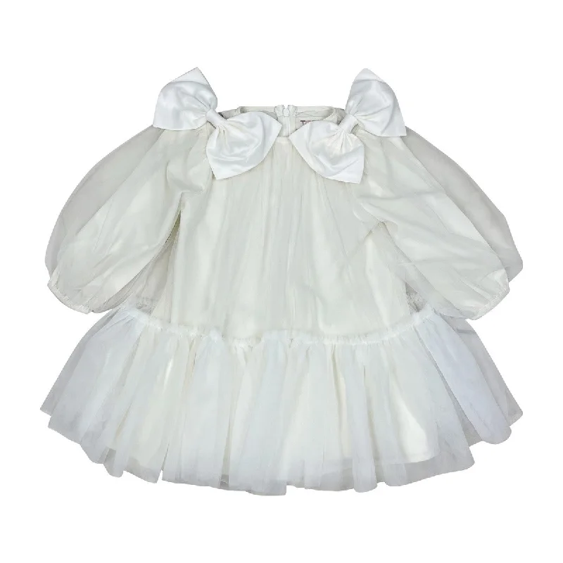 Teela Ivory Tulle Bow Dress
