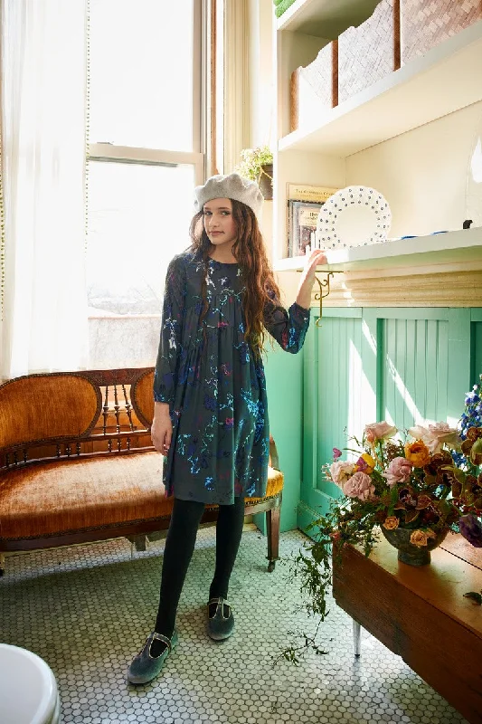 Porter Forest Green Floral Dress