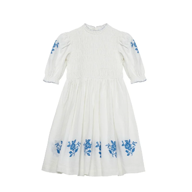 C’era Una Volta White Maxi Emmanuelle Dress
