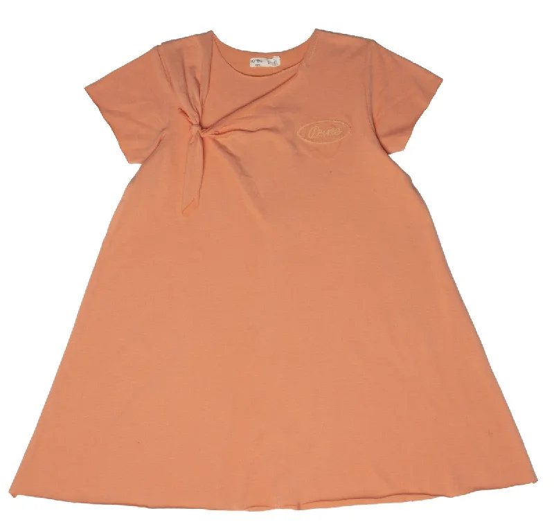 Crew Orange Cotton Knot Dress