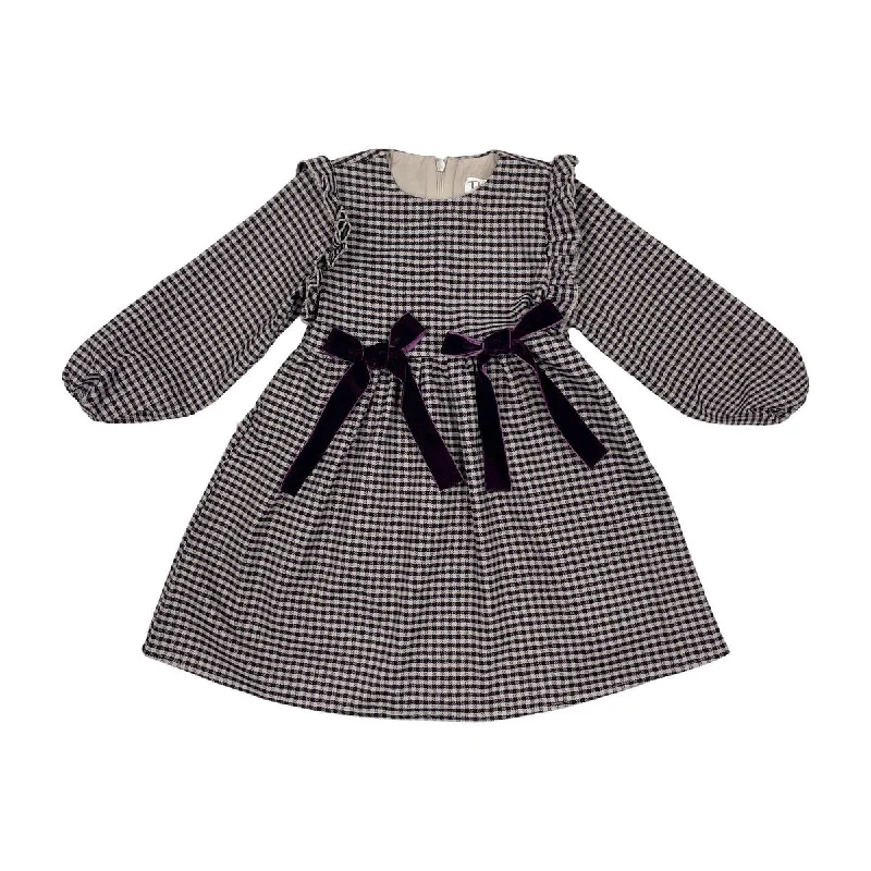 Teela Brown/Off-White Tweed Dress