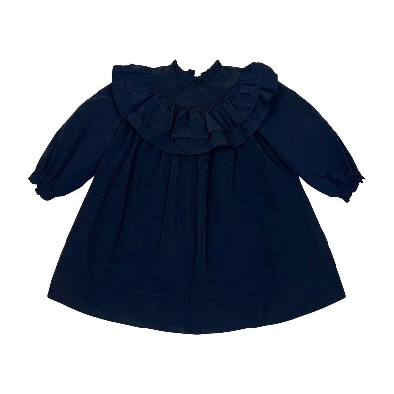 Teela Navy Taffeta Dress