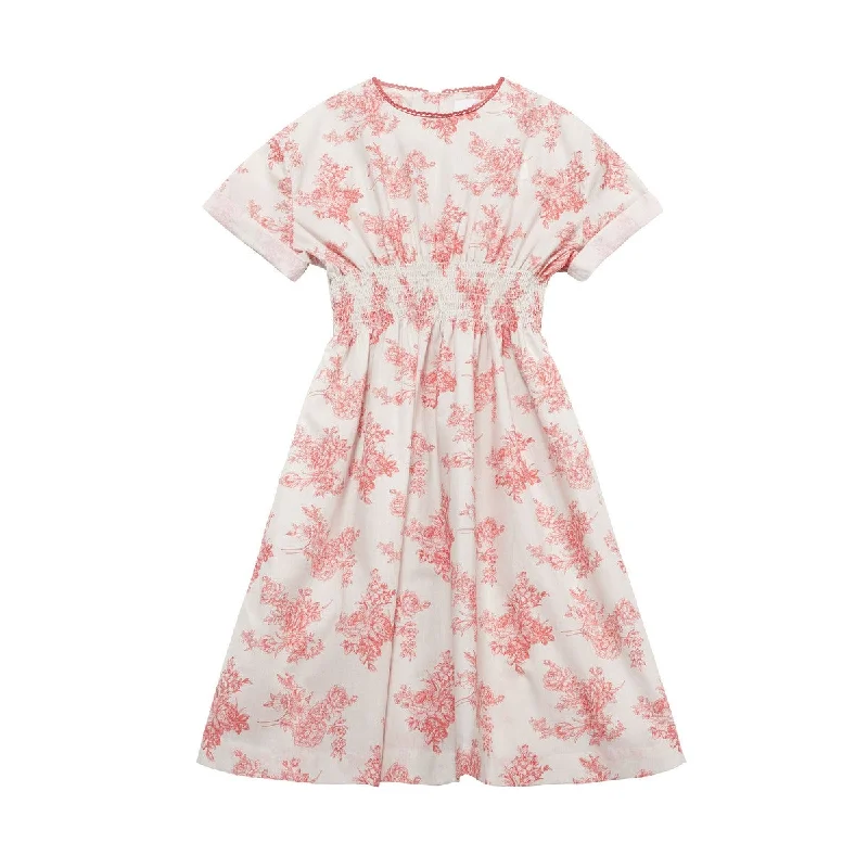 C’era Una Volta Pink Toile De Jouy Sia Dress