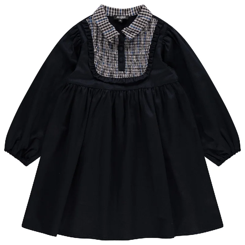 Jaybee Navy Smocked Dress
