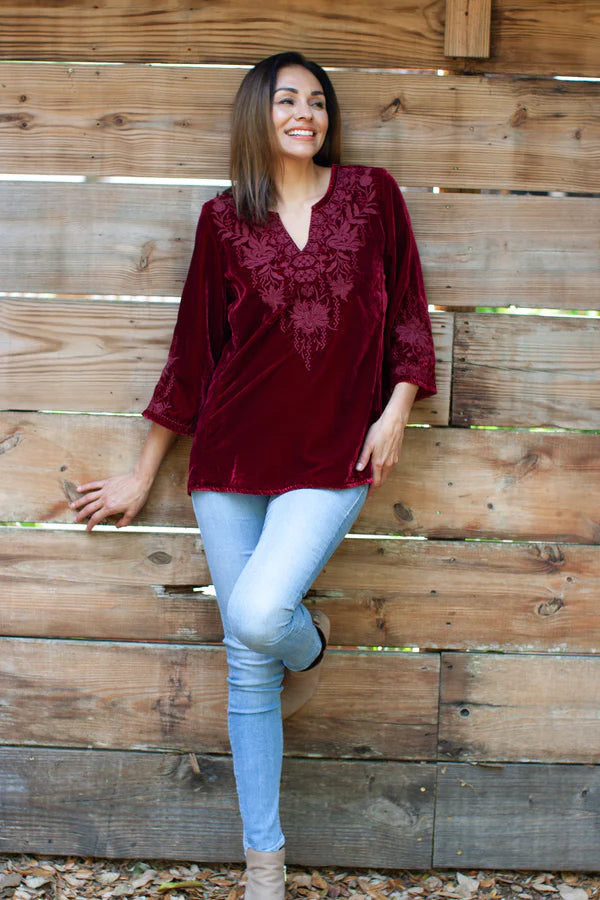 Aelly Blouse Chic Square Blouse
