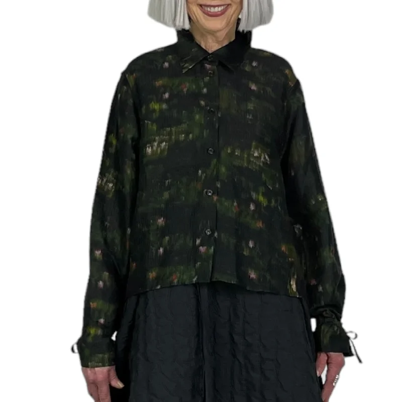 PULL SILK BLOUSE Short Sleeve Blouse