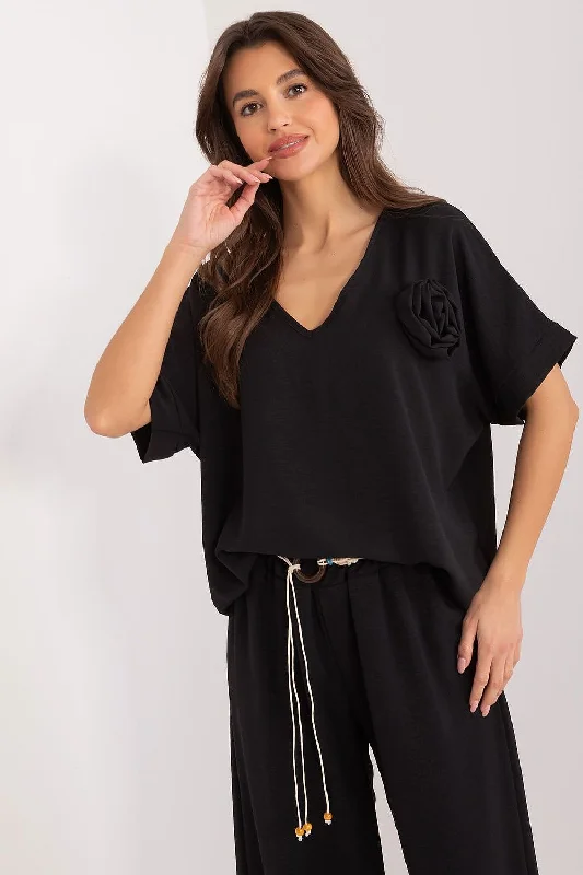 Blouse Italy Moda Casual Stripe Blouse