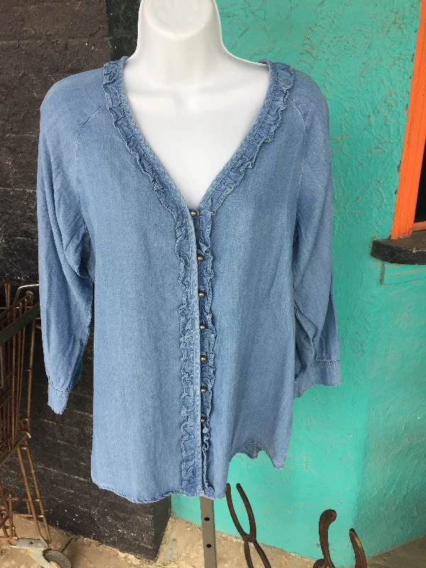 Dear John Madalynn Blouse Satin Long Blouse