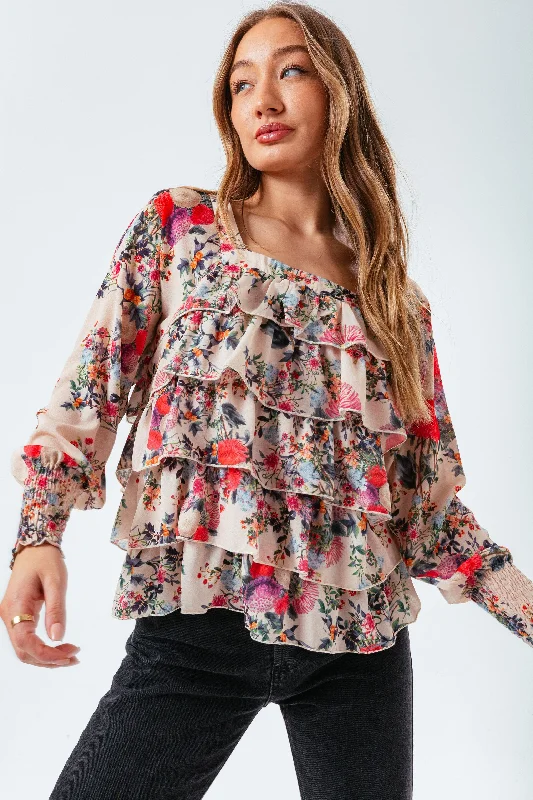 HYPE ANTIQUE BLOOM WOMEN'S BLOUSE Soft Modal Blouse