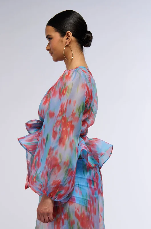 IN A DAYDREAM TIE FRONT BLOUSE Peter Pan Blouse