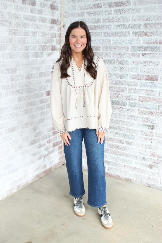 My Love Language LS Blouse Classic White Blouse