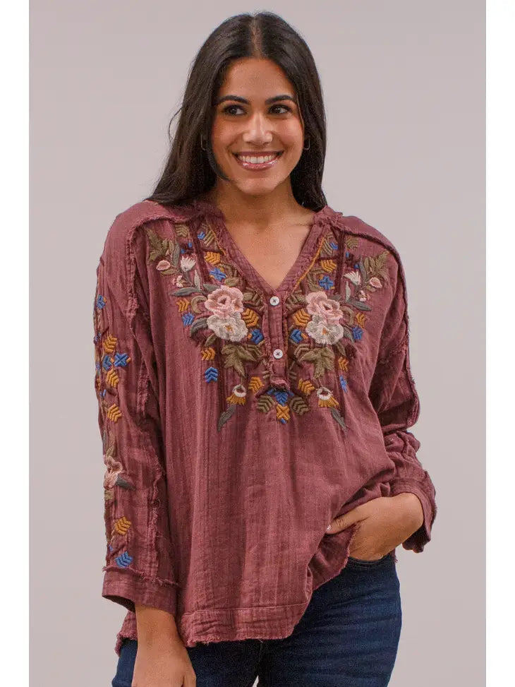 Pia Blouse Oversized Silk Blouse