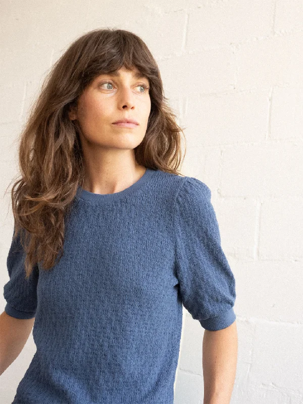 Torcelo Blouse Bijou Blue Romantic Lace Blouse