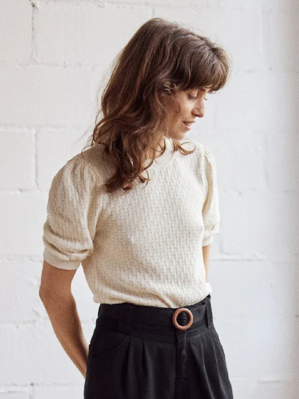 Torcelo Blouse Ecru White Airy Cotton Blouse