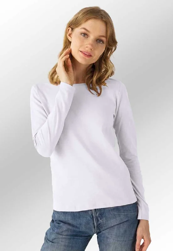B&C Long Sleeve Women's T-Shirt B211F Chenille Blend Fleece Blend Nylon Blend