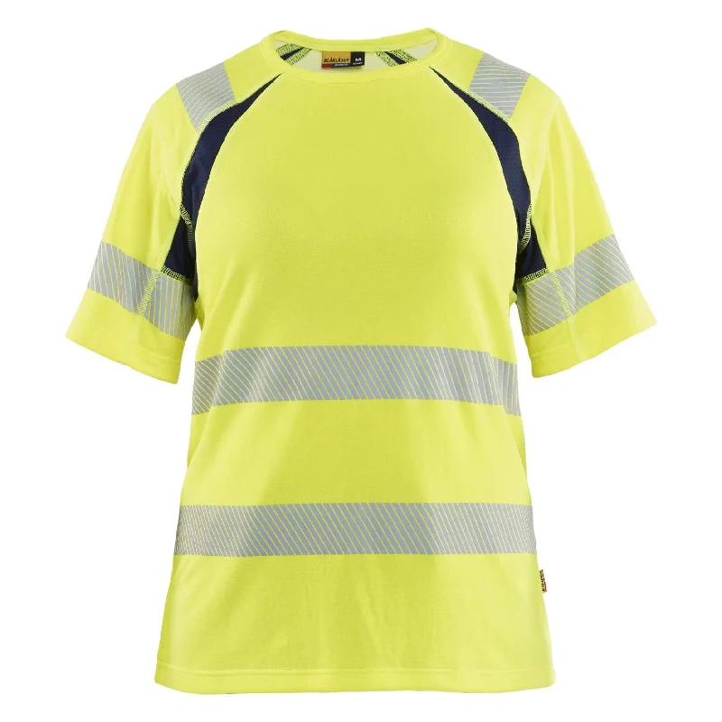 Blaklader 3503 Womens Hi-Vis T-Shirt (35032537) Houndstooth Herringbone Solid