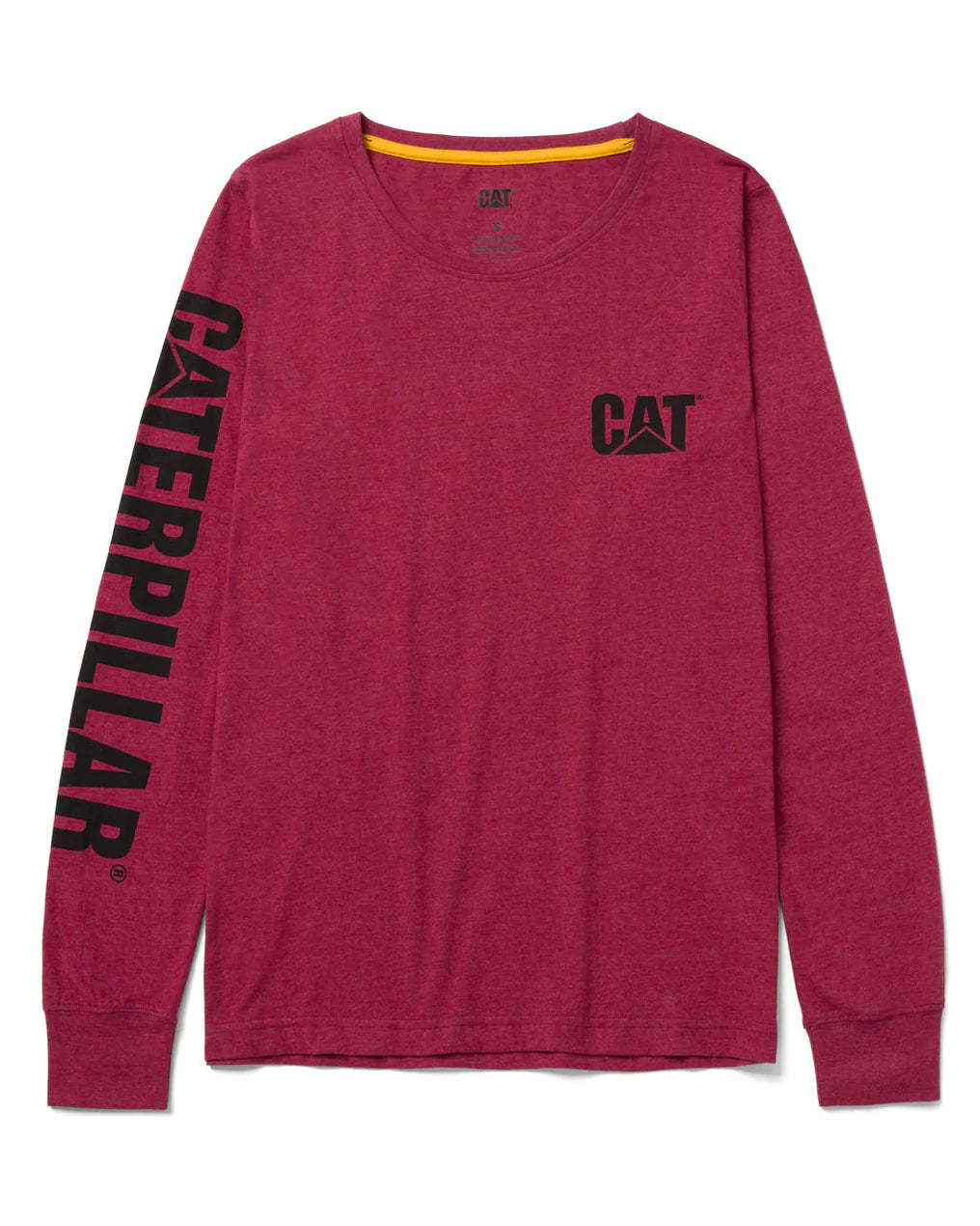 CAT WOMEN'S TRADEMARK BANNER LONG SLEEVE T-SHIRT 1010016 Hooded Caped Shawl Collar