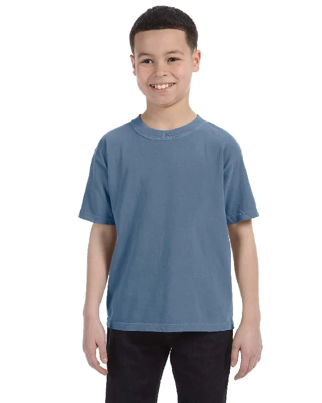 Comfort Colors Youth Garment-Dyed T-Shirt | Blue Jean Chenille Fabric Brocade Fabric Lace Fabric Comfort Colors Youth Garment-Dyed T-Shirt | Blue Jean Chenille Fabric Brocade Fabric Lace Fabric