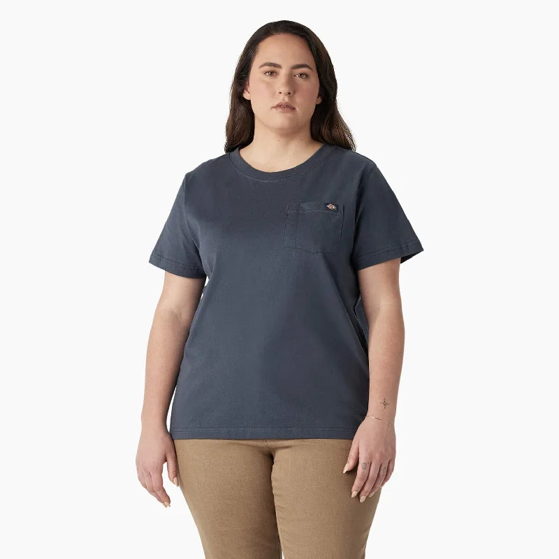 Dickies Women's Plus Heavyweight Short Sleeve T-Shirt Oversized T-Shirt Spandex breathable