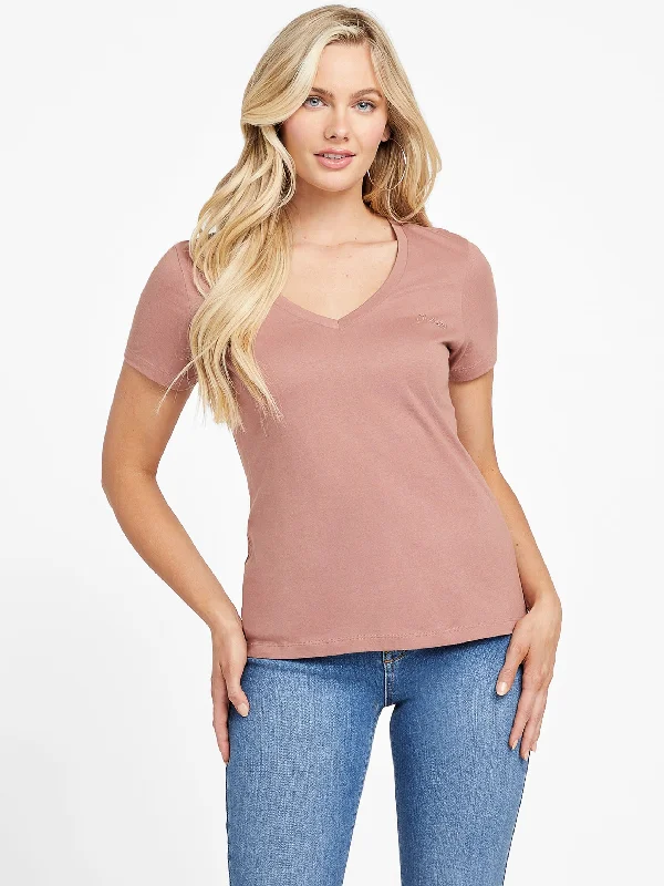 Eco Finny V-Neck Tee Front Pockets Side Pockets Patch Pockets