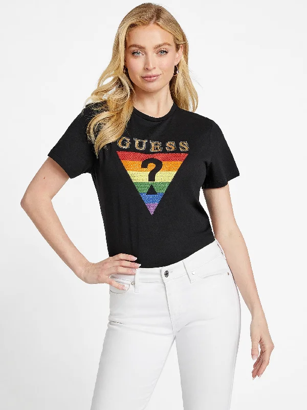Eco Jill Heart Tee Print Jacquard Patchwork