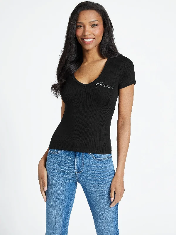 Frankie Logo Tee Striped Floral Plaid