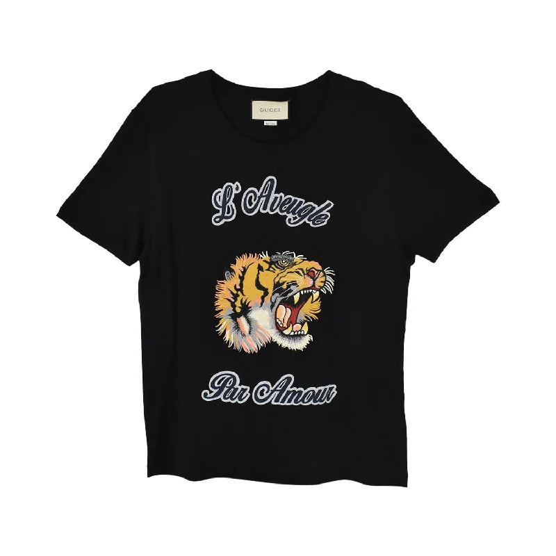 Gucci 'Par Amour' T-Shirt - Women's M Boxy Fit Fitted Loose