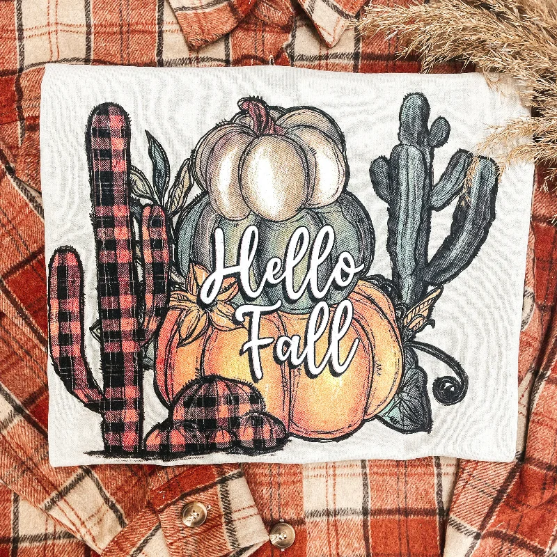 Hello Fall Saguaro Short Sleeve Graphic Tee in Light Beige *slightly blemished* Elegant Classic Vintage Hello Fall Saguaro Short Sleeve Graphic Tee in Light Beige *slightly blemished* Elegant Classic Vintage