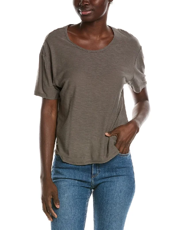 James Perse Relaxed T-Shirt Lace Blend Ribbed Blend Corduroy Blend