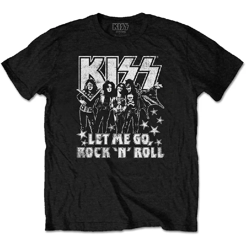 KISS | Official Band T-Shirt | Let Me Go Mesh Blend Leather Blend Suede Blend