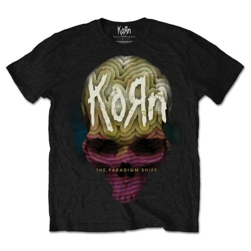 Korn | Official Band T-Shirt | Death Dream Notch Collar Peter Pan Collar Cowl Neck