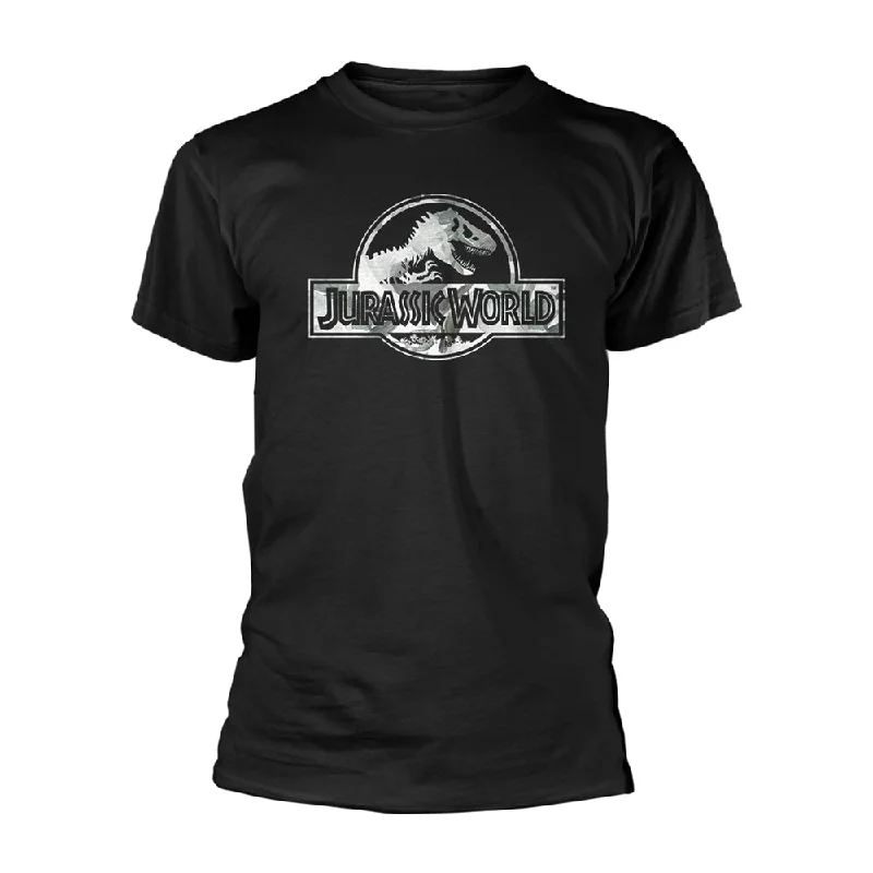 Jurassic World Unisex T-shirt: Logo Iron Safe Non-Iron Wrinkle Free