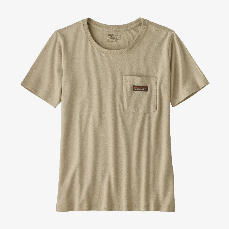Polera Mujer Work Pocket Tee Fleece Fabric Down Fabric Feather Fabric