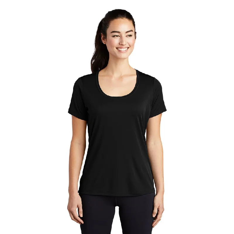 Sport-Tek LST420 Posi-UV Women's Scoop Neck Performance T-Shirt Satin Fabric Silk Fabric Chiffon Fabric Sport-Tek LST420 Posi-UV Women's Scoop Neck Performance T-Shirt Satin Fabric Silk Fabric Chiffon Fabric