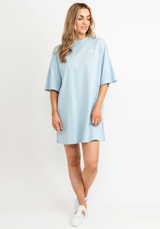 The North Face Short Sleeve T-Shirt Dress, Beta Blue Basic T-Shirt Crew Neck Short Sleeve