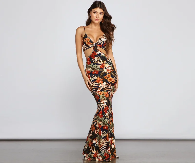 All Eyes On Me Graceful Floral Eyelet Maxi Dress Cozy Ruffle Sleeve Maxi Dress