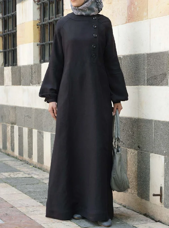 Aquilah Linen Maxi Dress Cozy Longline Maxi Dress