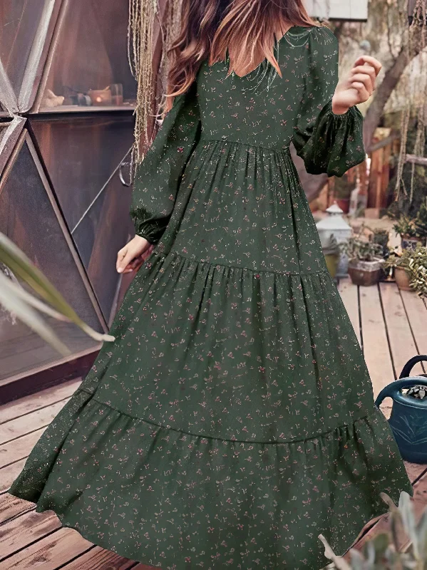 Bohemian Style Maxi Dress Trendy Maxi Dress with Straps