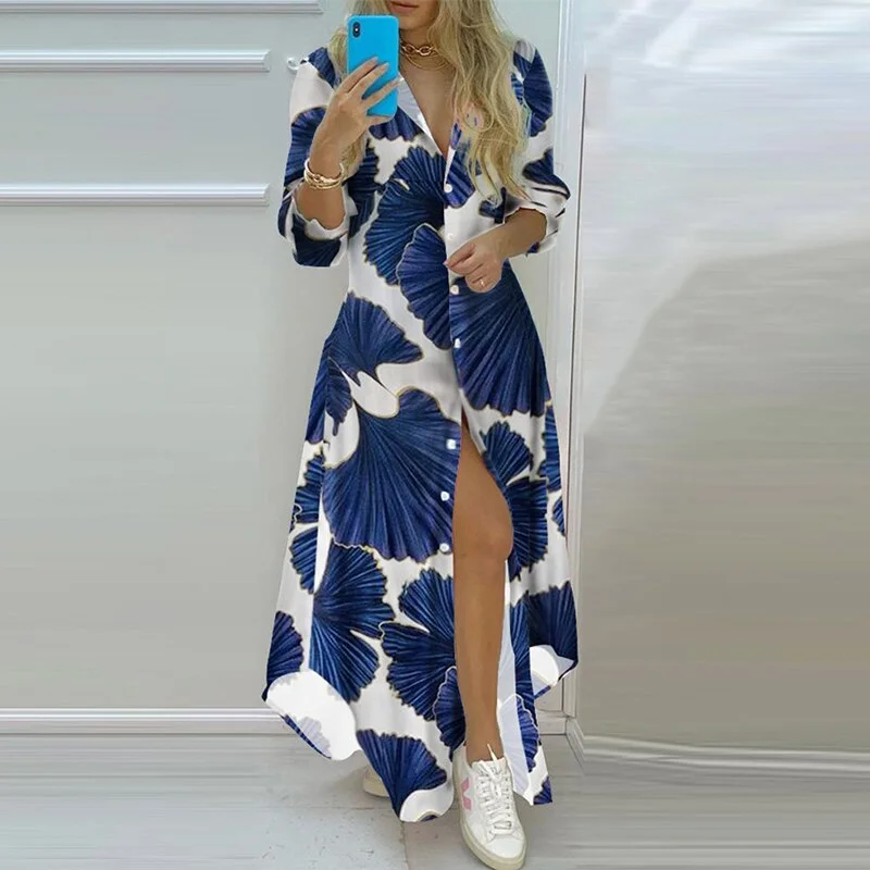 Navy blue print