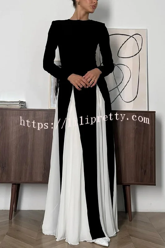 Getting Glam and Elegant Panelled Tulle Long Sleeve A-line Maxi Dress Trendy Short Sleeve Maxi Dress Getting Glam and Elegant Panelled Tulle Long Sleeve A-line Maxi Dress Trendy Short Sleeve Maxi Dress