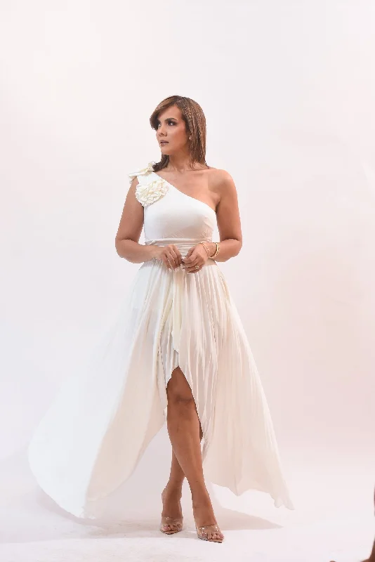Enchanted Elegant Maxi Dress Comfortable Fit-and-Flare Maxi Dress