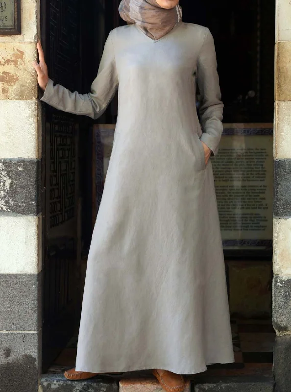 Haifa Maxi Dress Stylish Pleated A-Line Maxi Dress