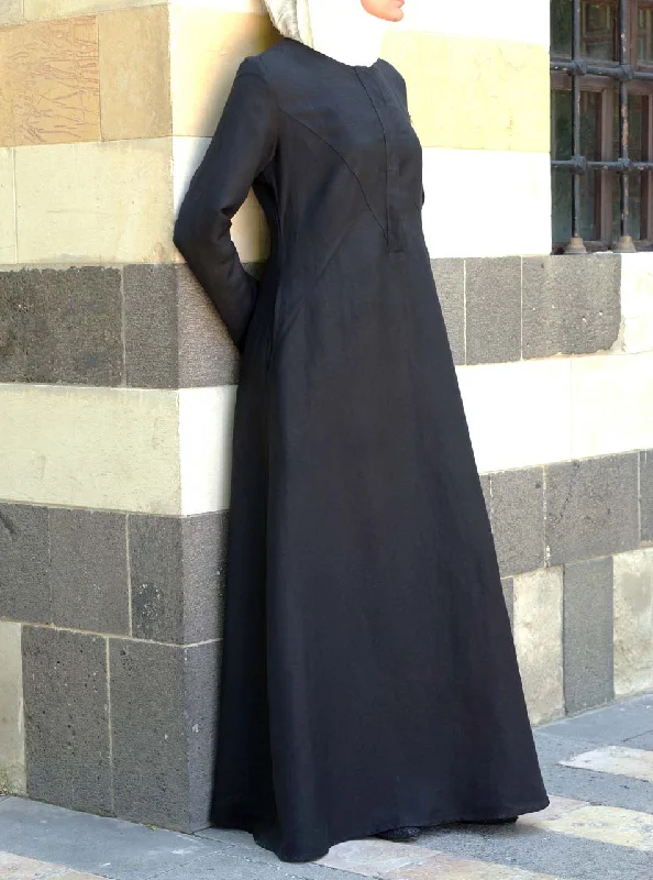 Hazimah Geometric Maxi Dress Stylish V-Neck Maxi Dress