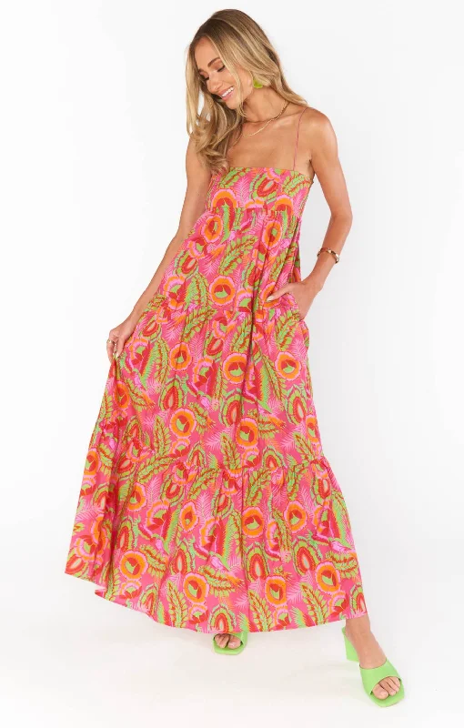 Long Weekend Maxi Dress Trendy Floral Print Maxi Dress